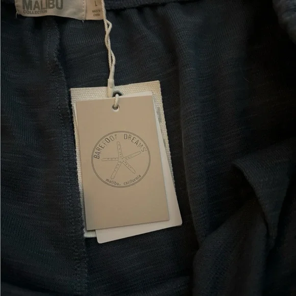 Barefoot Dreams Malibu Collection Double Knit Pants in Lakeside Blue NWT - Picture 6 of 6